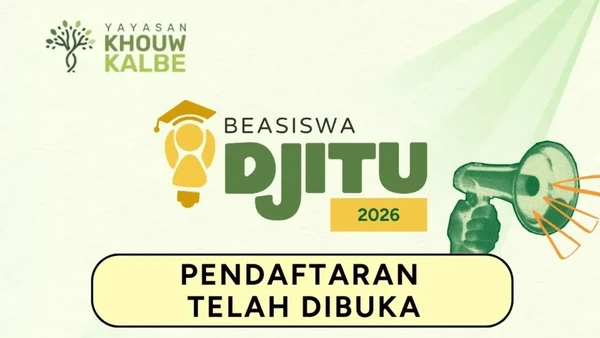 Beasiswa DJITU 2026 Dibuka: Peluang Kuliah Nyaman Dengan Rp 10 Juta/Semester